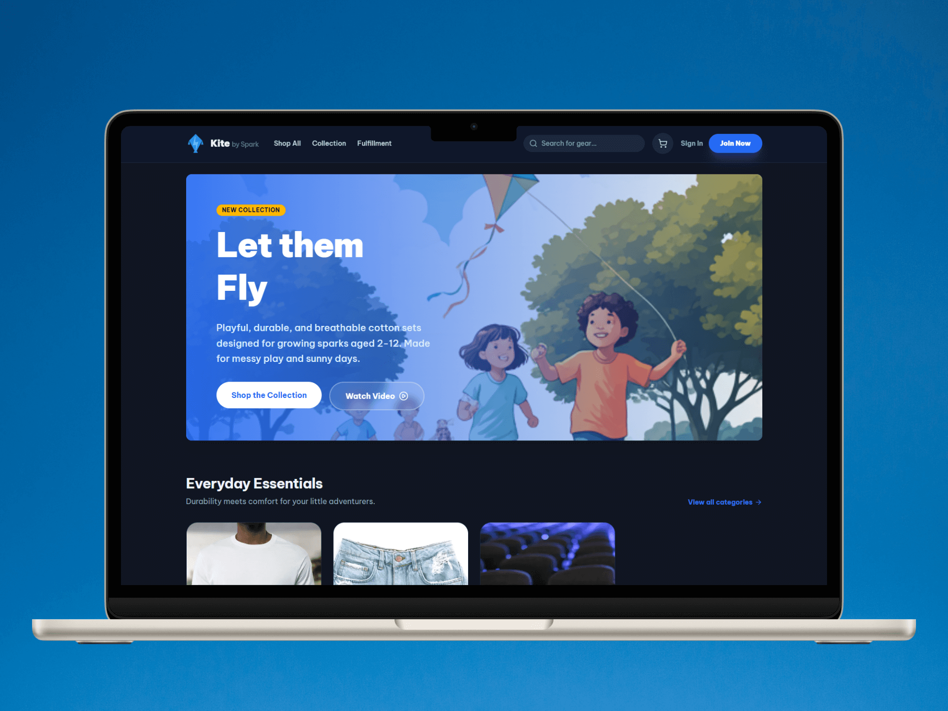 Kite for Kids – E-commerce