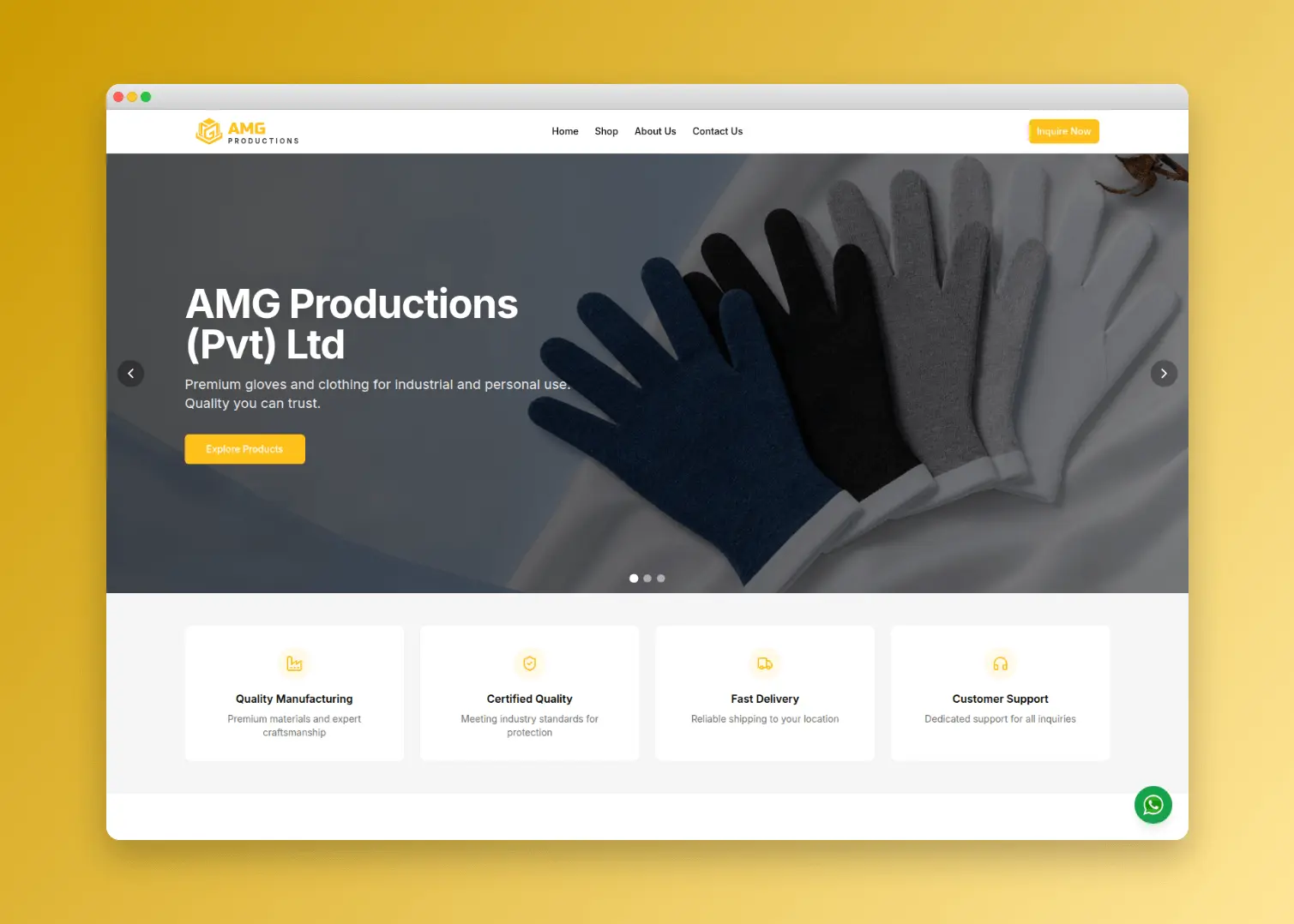 AMG Productions – Manufacturing